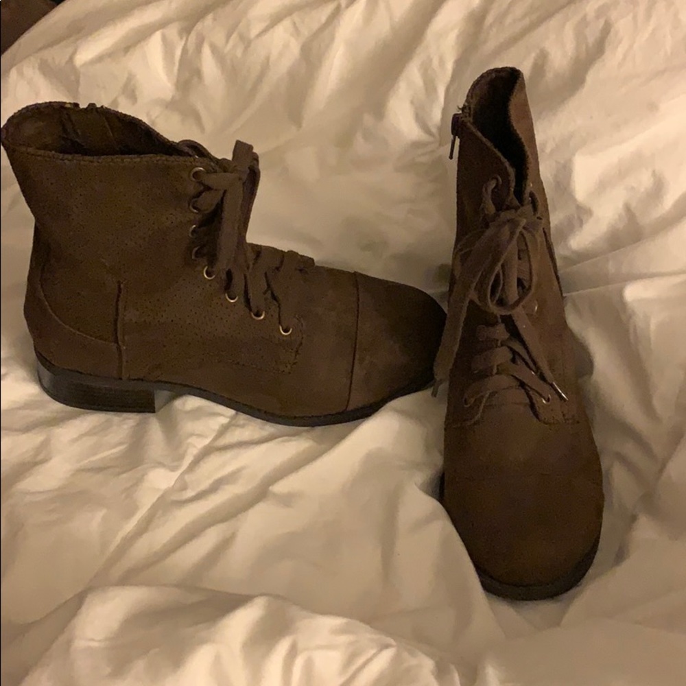 Brown Combat Boots